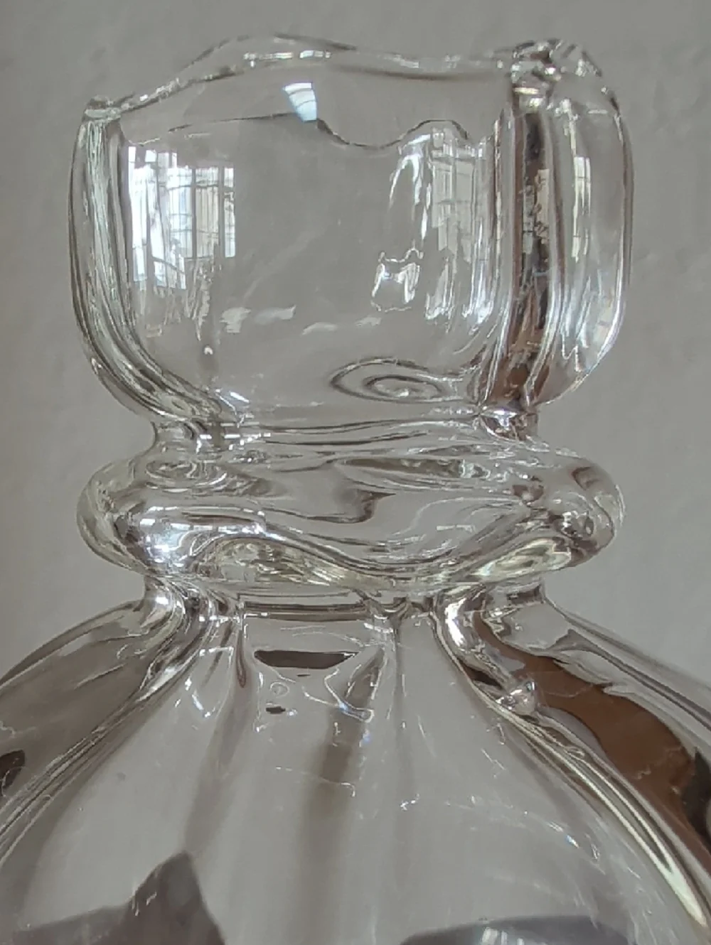 Clear Blown Glass Decorative Vase pomegranate Bud Vase Taper Candle Holder